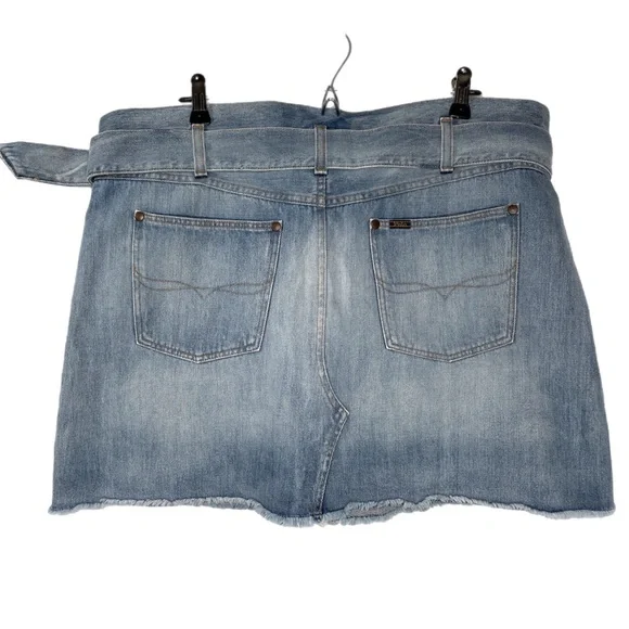 Polo Ralph Lauren Denim Belted Mini Skirt - Picture 2 of 11